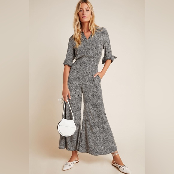 NWT Anthropologie Loveland Wide Leg Jumpsuit - Picture 1 of 6